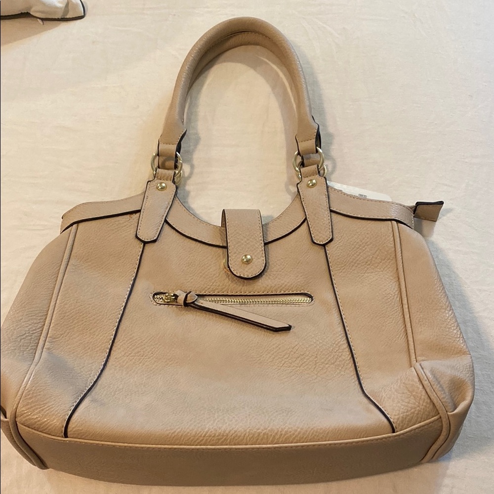 Charming Charlie Tan Satchel Bag